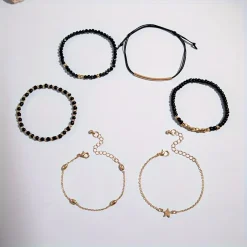 Set vrachionon mavro kai xryso me asteri kai alisides gia modern look