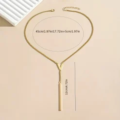 Minimal Χρυσό Κολιέ 