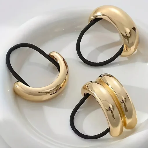 Χρυσά Μεταλλικά Hair Cuffs - Σετ 3 Τεμαχίων