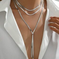 Κολιέ Snake Chain - Ασημί & Χρυσό