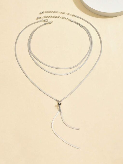 Κολιέ Snake Chain - Ασημί & Χρυσό