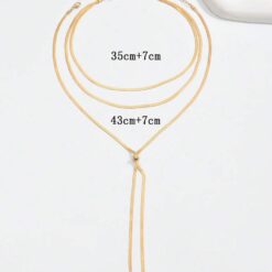 Κολιέ Snake Chain - Ασημί & Χρυσό