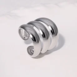 Δαχτυλίδι Ανοξείδωτο Ατσάλι 304 με Επίστρωση PVD σε Χρυσό ή Ασημί