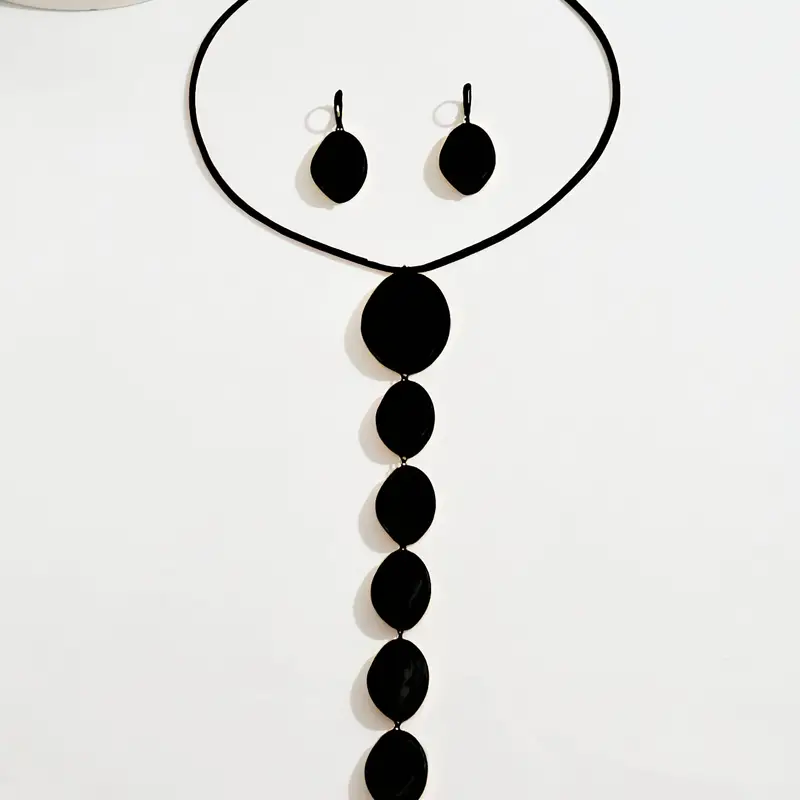 Γυναικεία Σετ Σκουλαρίκια Κολιέ CB80388 Ανοξείδωτο Ατσάλι - Image 8