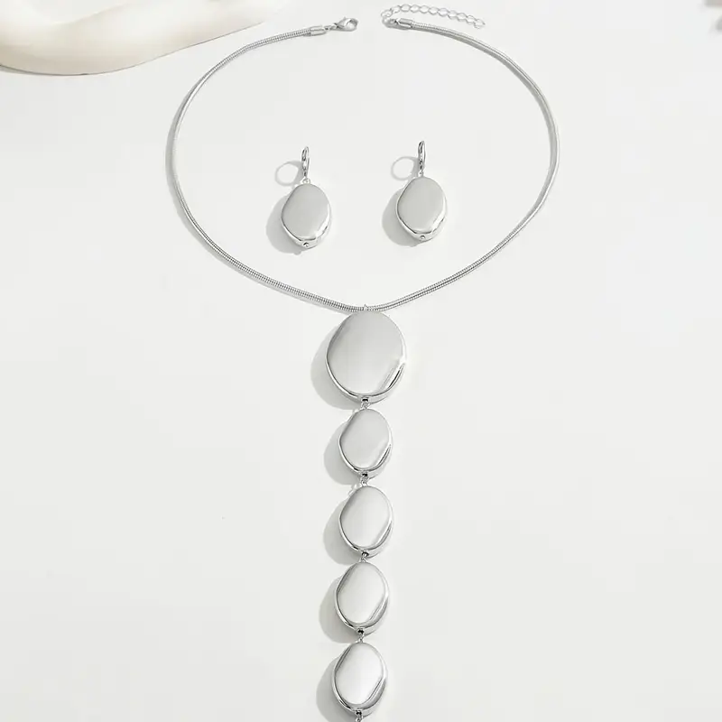 Γυναικεία Σετ Σκουλαρίκια Κολιέ CB80388 Ανοξείδωτο Ατσάλι - Image 7