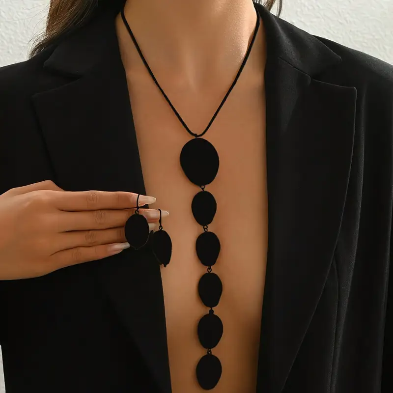 Γυναικεία Σετ Σκουλαρίκια Κολιέ CB80388 Ανοξείδωτο Ατσάλι - Image 4