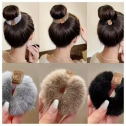 Βελούδινο Scrunchies Μαλλιών με Γούνινη Υφή - Cute & Cozy Scrunchie