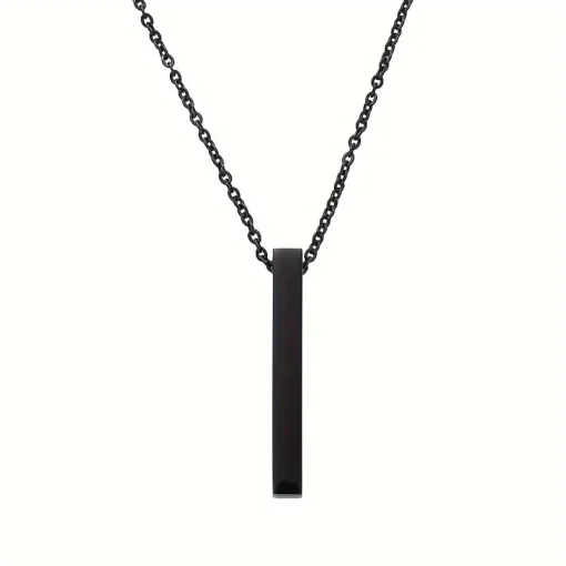 Κολιέ Μπάρα (Bar Necklace) από Ανοξείδωτο Ατσάλι σε 4 Χρώματα: Χρυσό, Ροζ Χρυσό, Ασημί & Μαύρο