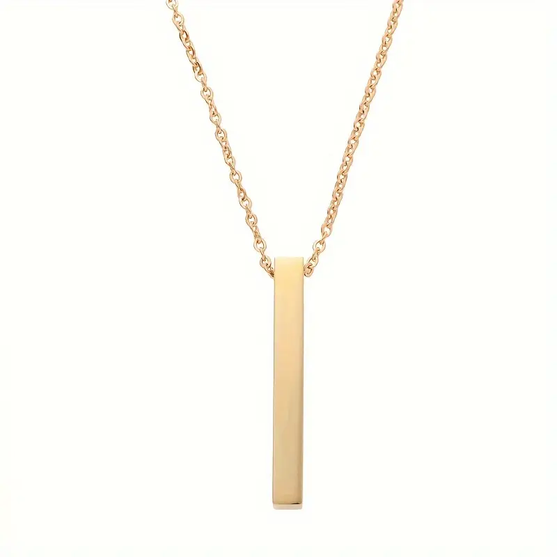 Κολιέ Μπάρα (Bar Necklace) από Ανοξείδωτο Ατσάλι σε 4 Χρώματα: Χρυσό, Ροζ Χρυσό, Ασημί & Μαύρο