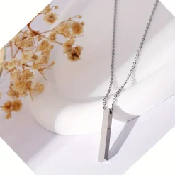 Κολιέ Μπάρα (Bar Necklace) από Ανοξείδωτο Ατσάλι σε 4 Χρώματα: Χρυσό, Ροζ Χρυσό, Ασημί & Μαύρο