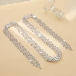 Εντυπωσιακό Κολιέ-Γραβάτα Choker με Strass | Bling Tie Statement Αξεσουάρ