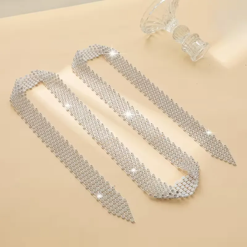 Εντυπωσιακό Κολιέ-Γραβάτα Choker με Strass | Bling Tie Statement Αξεσουάρ