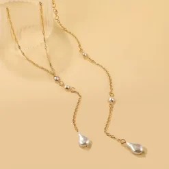 Κόσμημα Πλάτης/Σώματος με Πέρλες - Αλυσίδα Πλάτης & Κολιέ Y