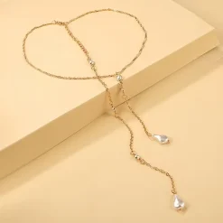 Κόσμημα Πλάτης/Σώματος με Πέρλες - Αλυσίδα Πλάτης & Κολιέ Y