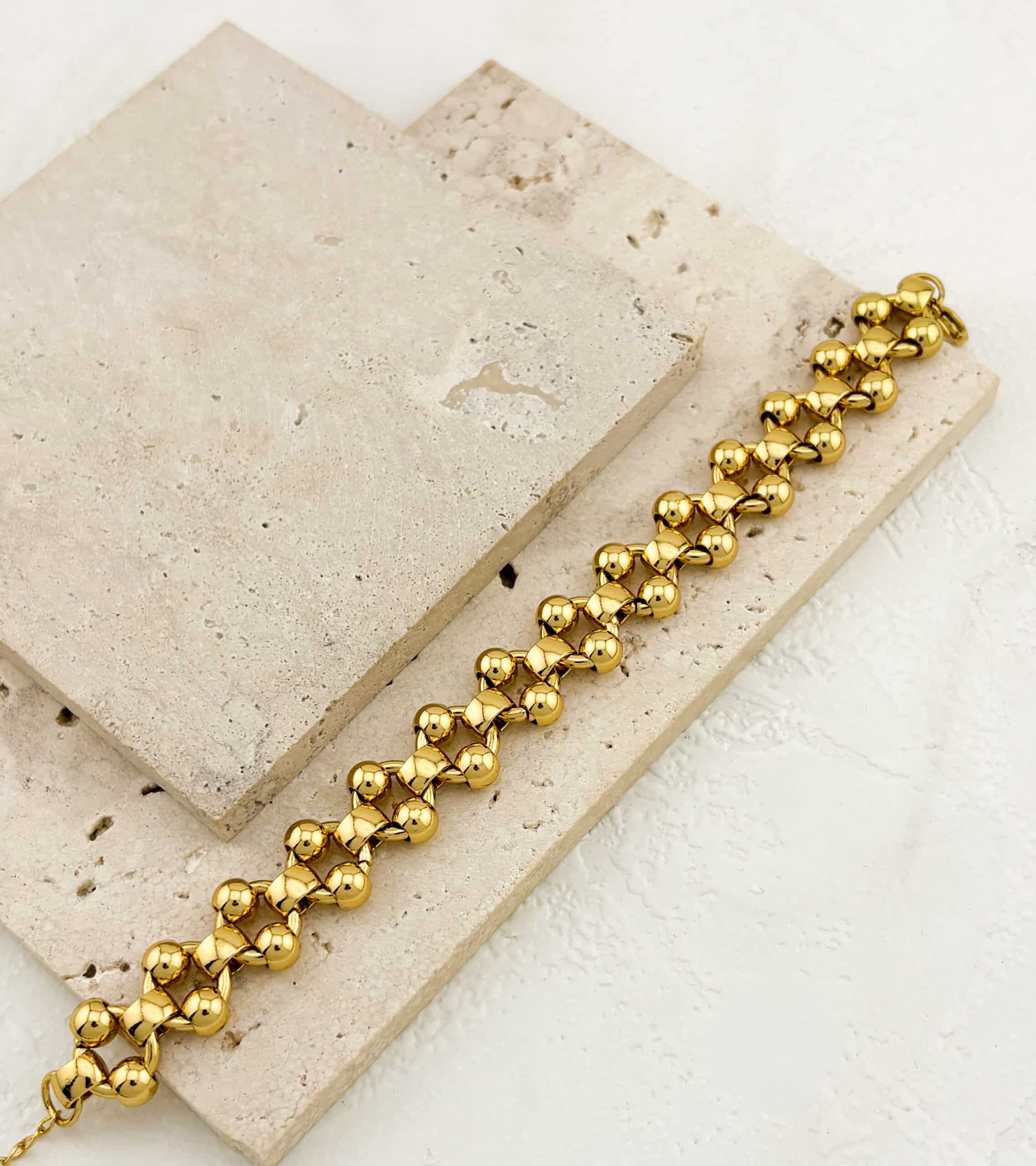 Βραχιόλι Αλυσίδα με Συνδέσμους-Μπίλιες