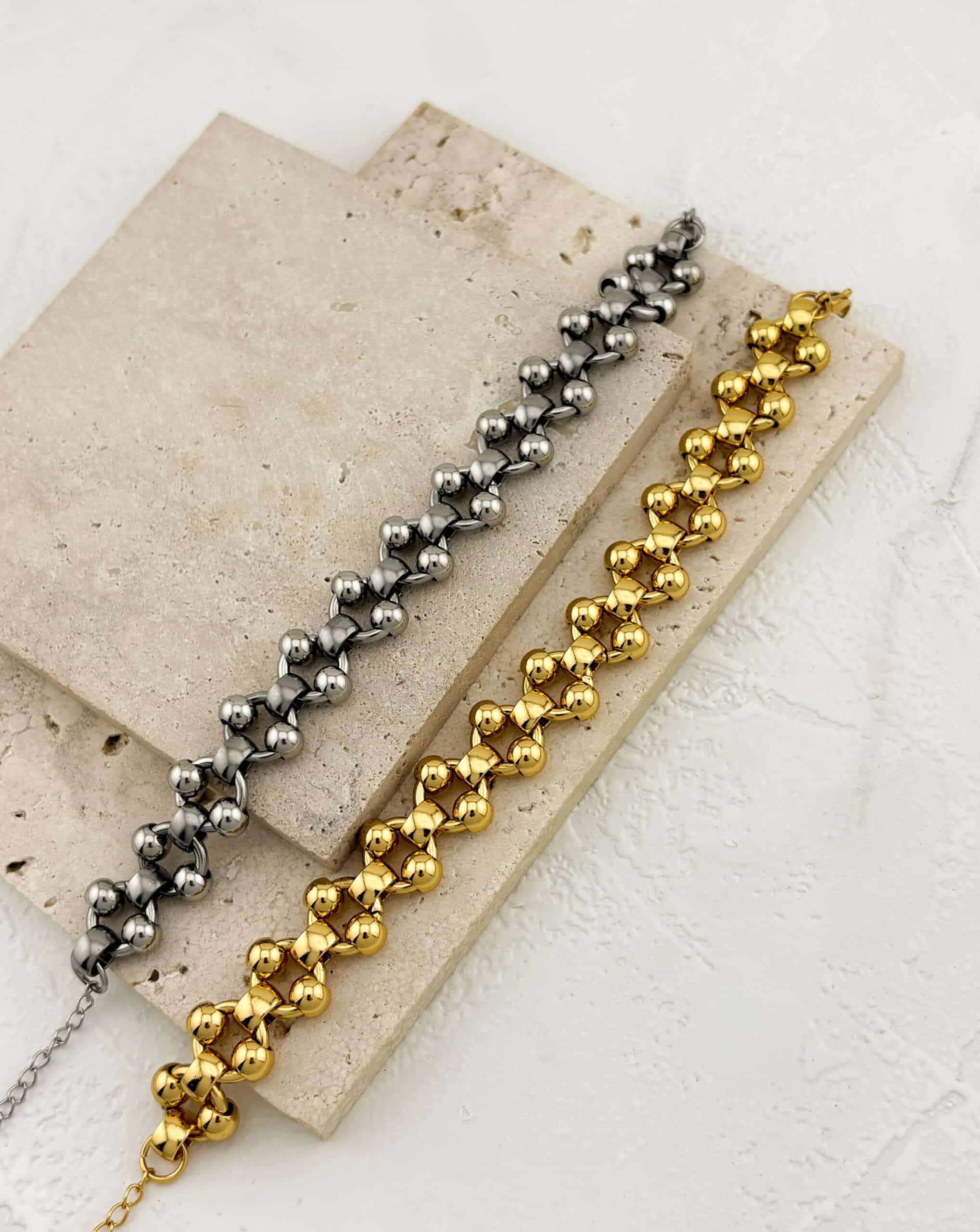 Βραχιόλι Αλυσίδα με Συνδέσμους-Μπίλιες