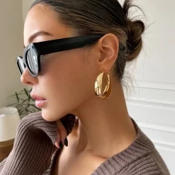 Chunky Φαρδιοί Κρίκοι | Hoop Σκουλαρίκια σε Χρυσό & Ασημί