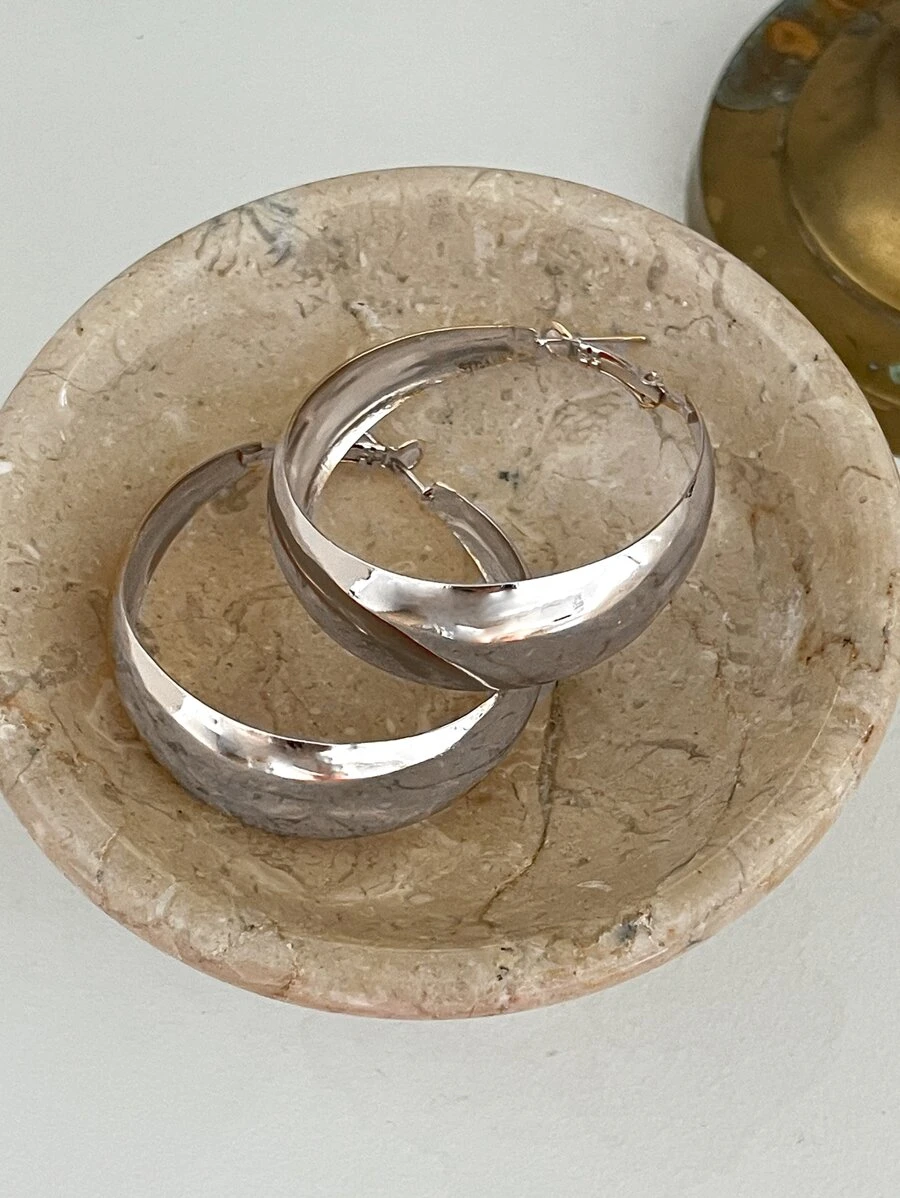 Chunky Φαρδιοί Κρίκοι | Hoop Σκουλαρίκια σε Χρυσό & Ασημί