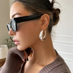 Chunky Φαρδιοί Κρίκοι | Hoop Σκουλαρίκια σε Χρυσό & Ασημί