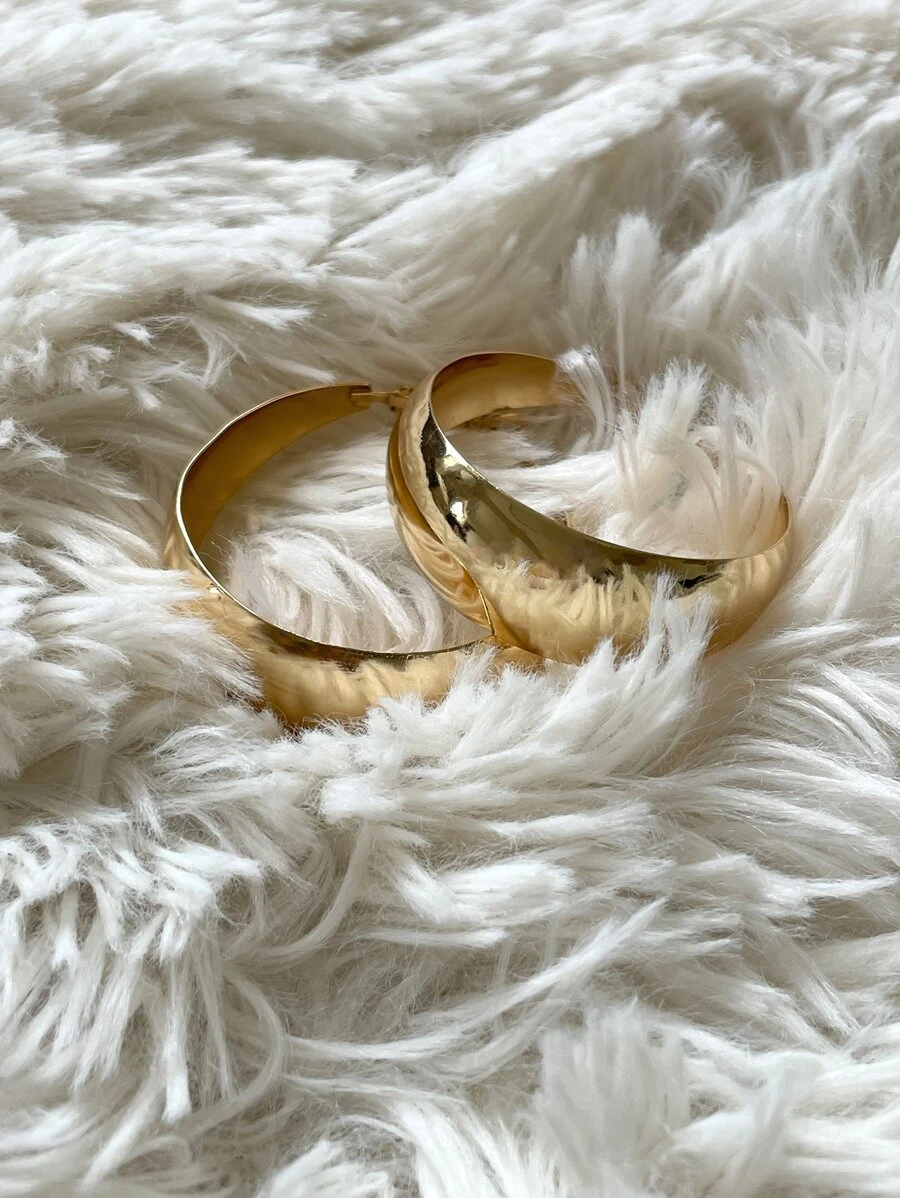 Chunky Φαρδιοί Κρίκοι | Hoop Σκουλαρίκια σε Χρυσό & Ασημί