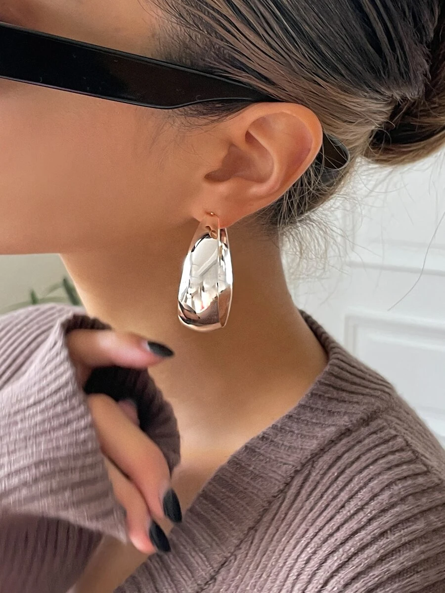 Chunky Φαρδιοί Κρίκοι | Hoop Σκουλαρίκια σε Χρυσό & Ασημί