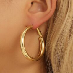 Bold Chunky Hoop Σκουλαρίκια Κρίκοι