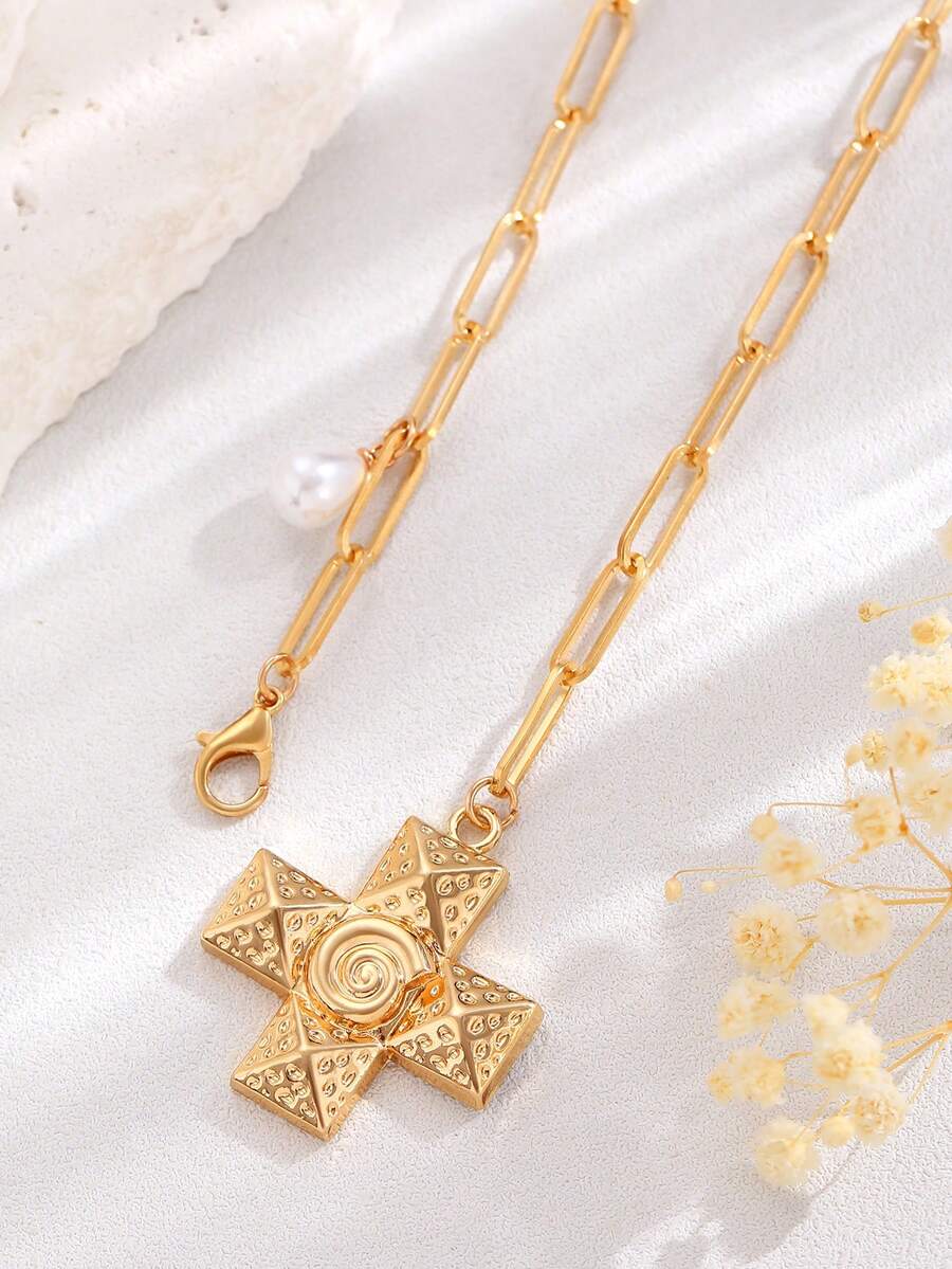 Γυναικείο Κολιέ CB80468 Χαλκός - Image 7