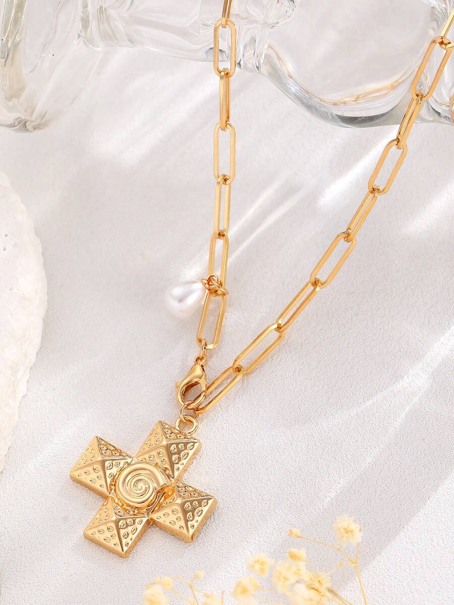 Γυναικείο Κολιέ CB80468 Χαλκός - Image 5