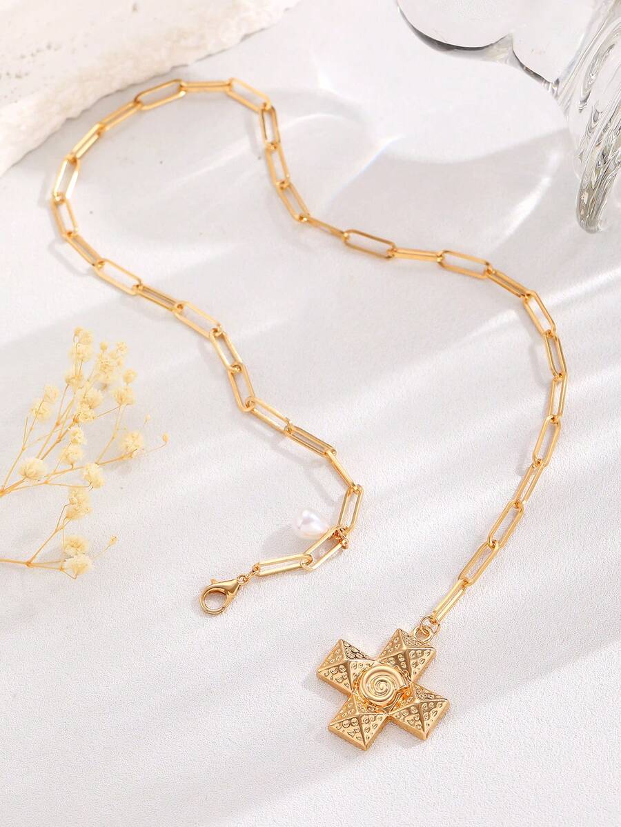 Γυναικείο Κολιέ CB80468 Χαλκός - Image 4