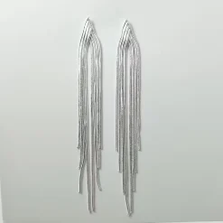 Μακριά Κρεμαστά Σκουλαρίκια με Λεπτές Αλυσίδες Tassel