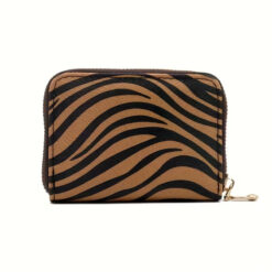 Μικρό Πορτοφόλι με Φερμουάρ Leopard
