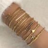 Σετ 11 Γυναικεία Βραχιόλια Boho - Earthy Gold & Crystal Collection