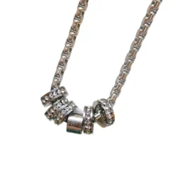 Γυναικείο αδιάβροχο κολιέ από ατσάλι με διαμαντάκι που δεν μαυρίζει