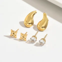 Γυναικείο Σετ Σκουλαρίκια CB11155157 Ατσάλι