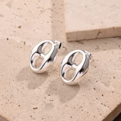 Σκουλαρίκια από Ανοξείδωτο Ατσάλι 304 με Επιχρύσωση 18K