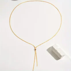 Μακρύ Κολιέ Snake Αλυσίδα | Ρυθμιζόμενο & Minimal chicbee.gr