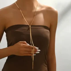 Μακρύ Κολιέ Snake Αλυσίδα | Ρυθμιζόμενο & Minimal chicbee.gr