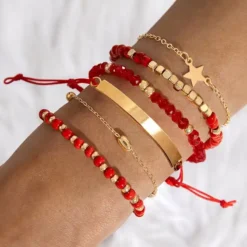 Σετ Γυναικεία Βραχιόλια Boho με Χάντρες | 6 Τεμάχια | chicbee.gr