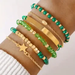 Σετ Γυναικεία Βραχιόλια Boho με Χάντρες | 6 Τεμάχια | chicbee.gr