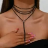 μαύρο-choker-κολιέ-πολυεπίπεδο-με-στρας-διαστάσεις-chicbee